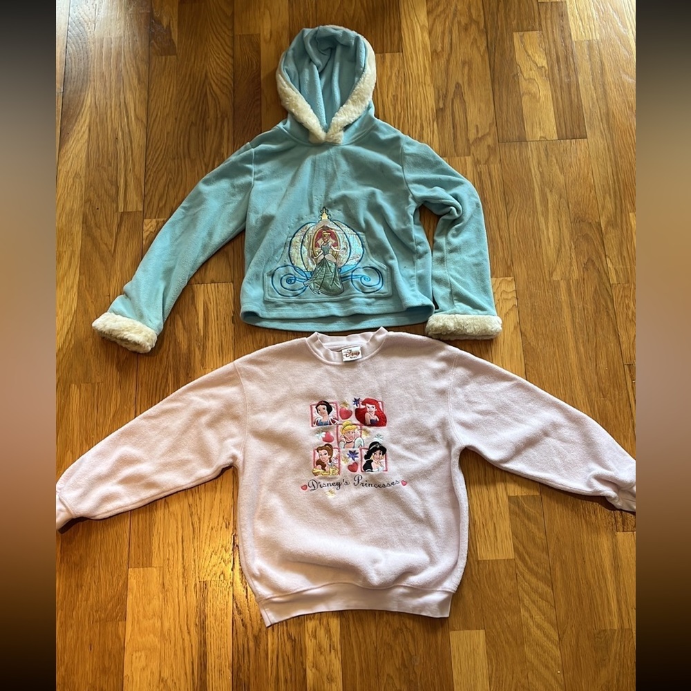 Disney princess girls fleece jackets bundle
